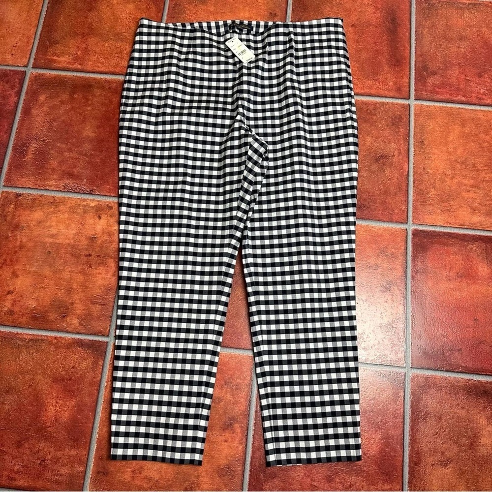 Brooks Brothers Black and White Checkered Pants